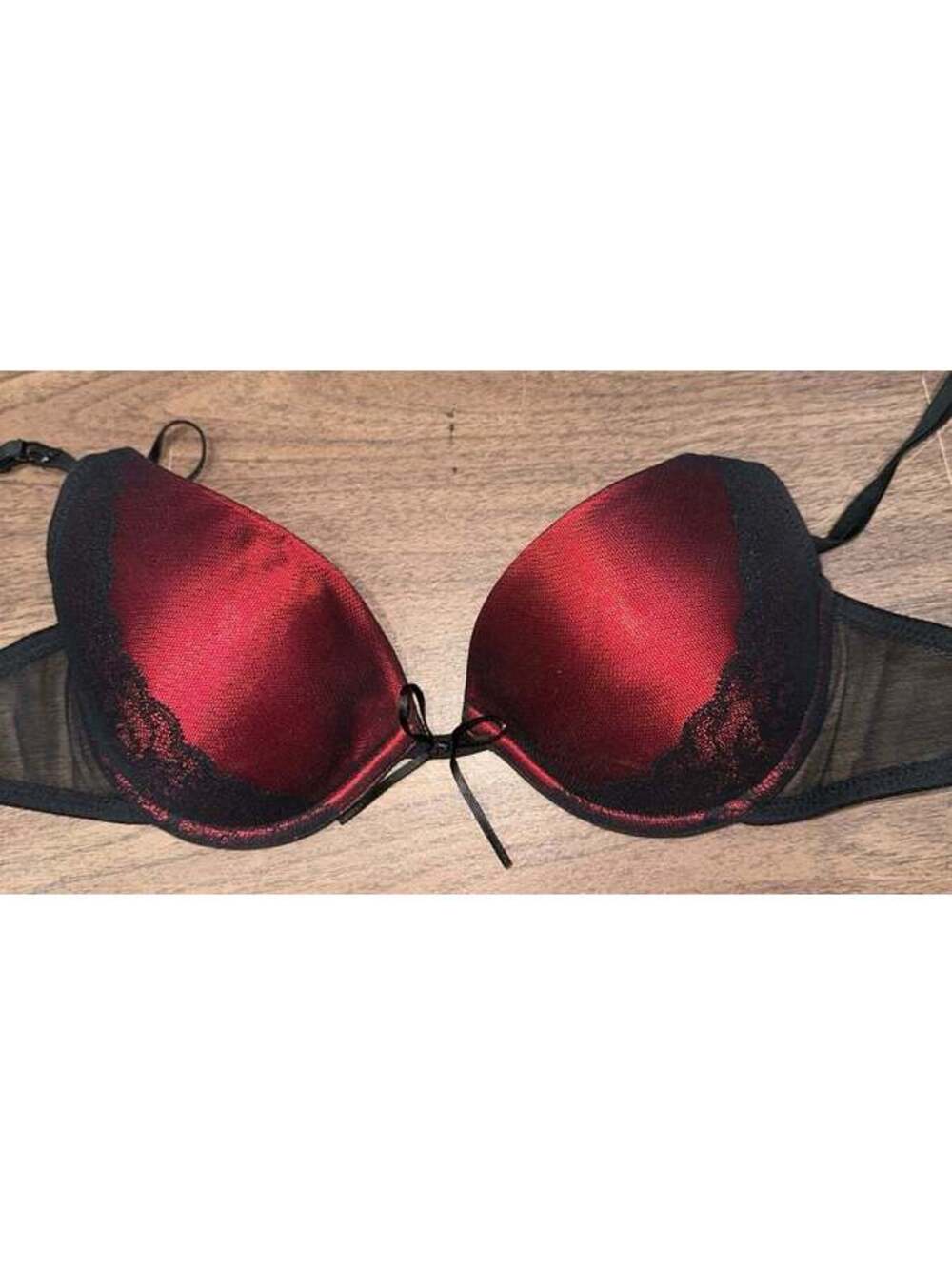Vassarette push up bra Sexy Red and Black size 34 B